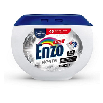 Deluxe Enzo Elite White капсули для прання білих тканин 40 шт 14343 фото